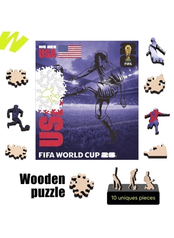 FIFA World Cup لغز خشبي رسمي لكأس العالم 2026 – USA Play Football | مرخّص للكبار +14 - Image 2